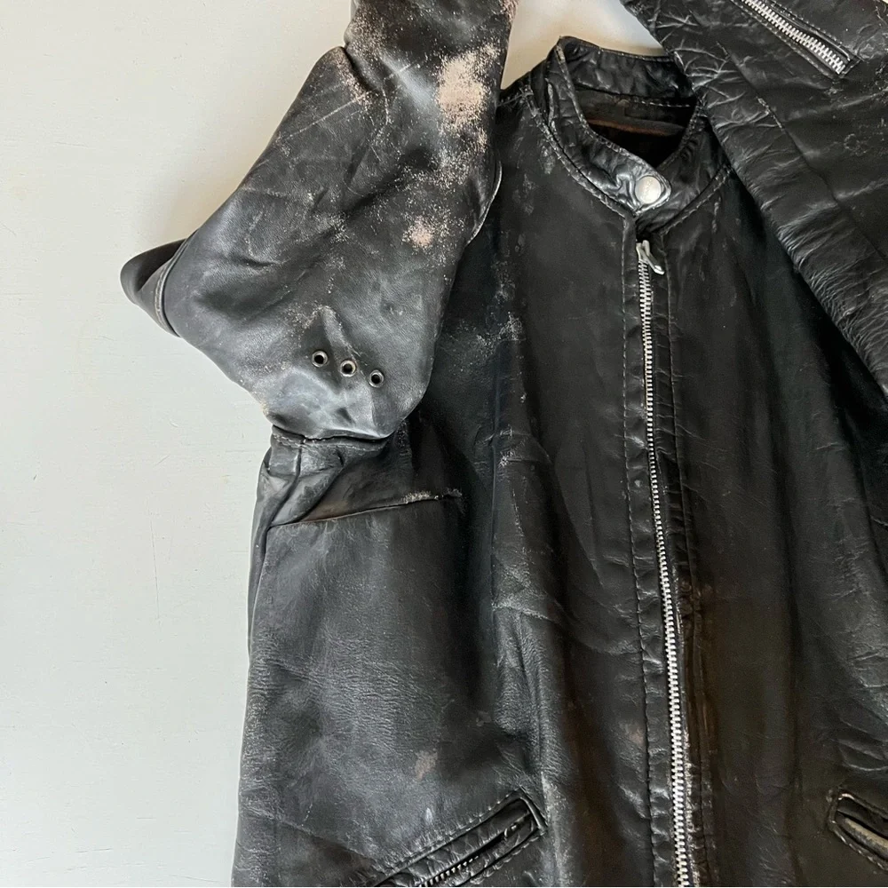 Vintage Brooks Leather Motorcycle Jacket - Picture 12 of 15